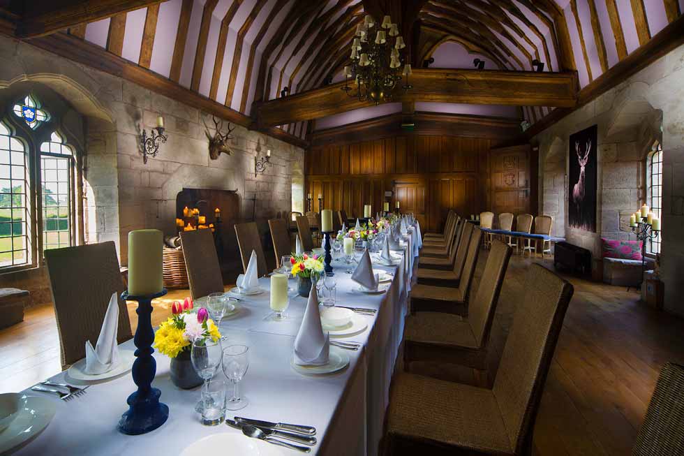 The Brinsop Court dining room The Brinsop Court dining room