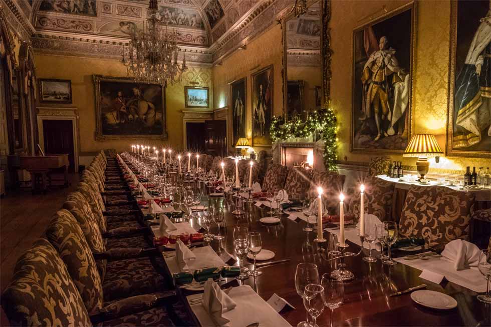 The very grand dining room at Byron Court The very grand dining room at Byron Court