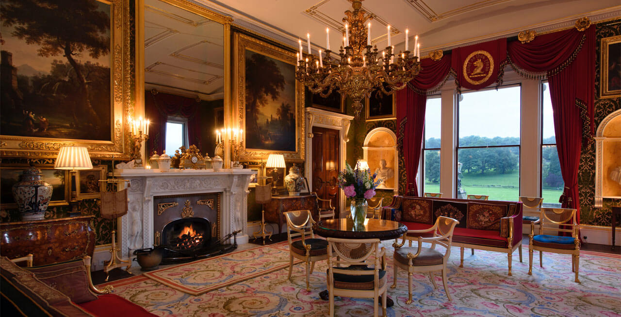 Photo of a reception room at Broughton Hall 