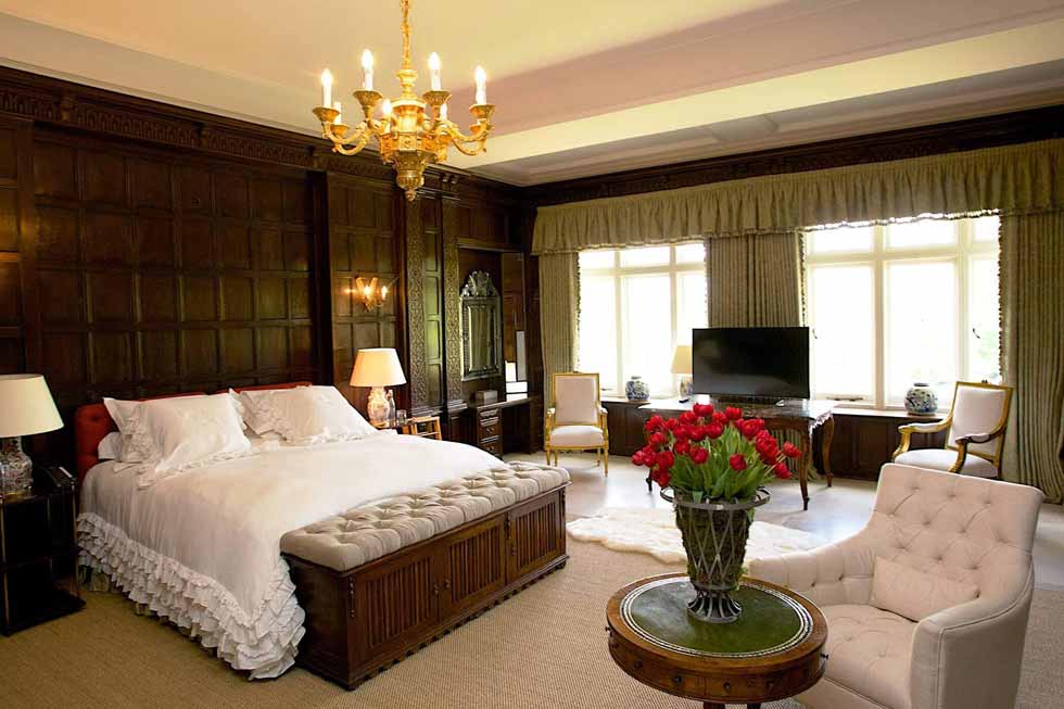 One of Cowdray House' beautiful bedroom suites One of Cowdray House' beautiful bedroom suites