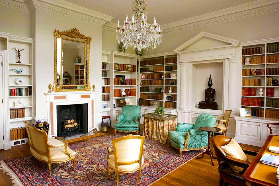 Beautiful library at Cowdray House Photo of the Beautiful library at Cowdray House