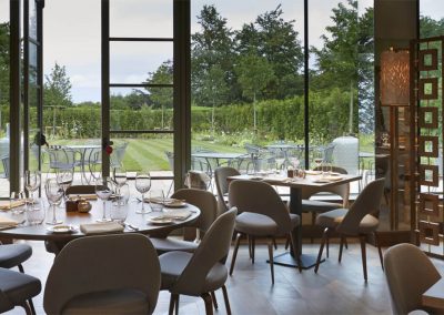 Photo of the main dining area at Dormy House