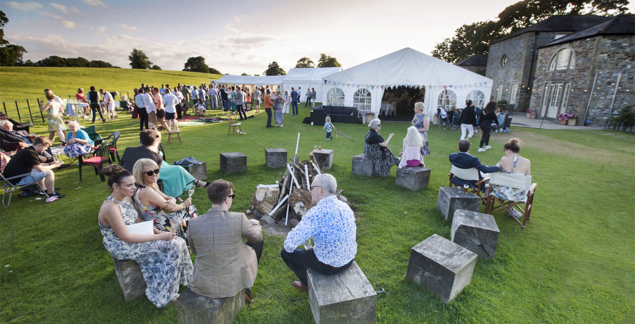 Photo of a marquee party at Tempest Park