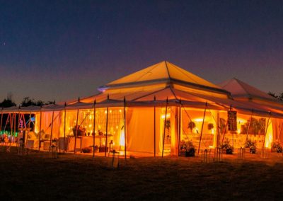 Photo of a marquee at Farleigh Wallop