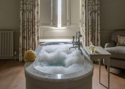 Photo of the bathroom in the Blue bedroom at Farleigh Wallop