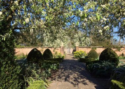 Photo of the walled gardens at Farleigh Wallop