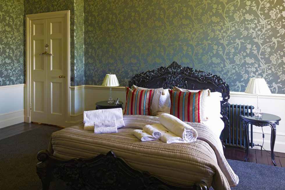 One of the many bedrooms at Alban Castle One of the many bedrooms at Alban Castle