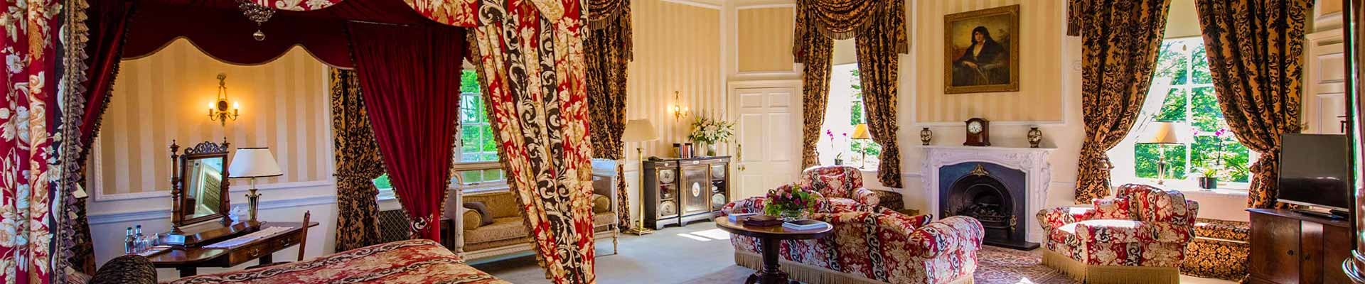 One of the beautiful bedroom suites at Glenapp Castle Photo of one of the beautiful bedroom suites at Glenapp Castle