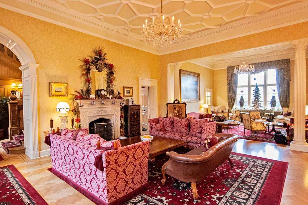 The beautiful Glenapp Castle lounge Photo of the beautiful Glenapp Castle lounge