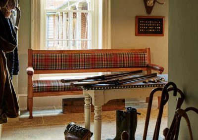 Photo of the boot room at Goodwood's Hound Lodge