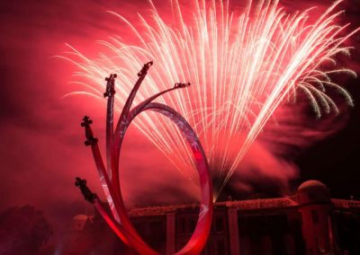 Photo of the fireworks at Goodwood Festival of Speed