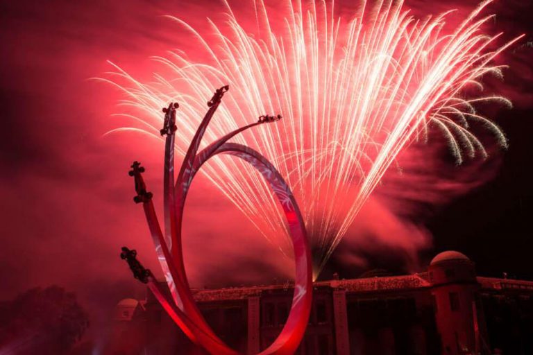 Photo of the fireworks at Goodwood Festival of Speed