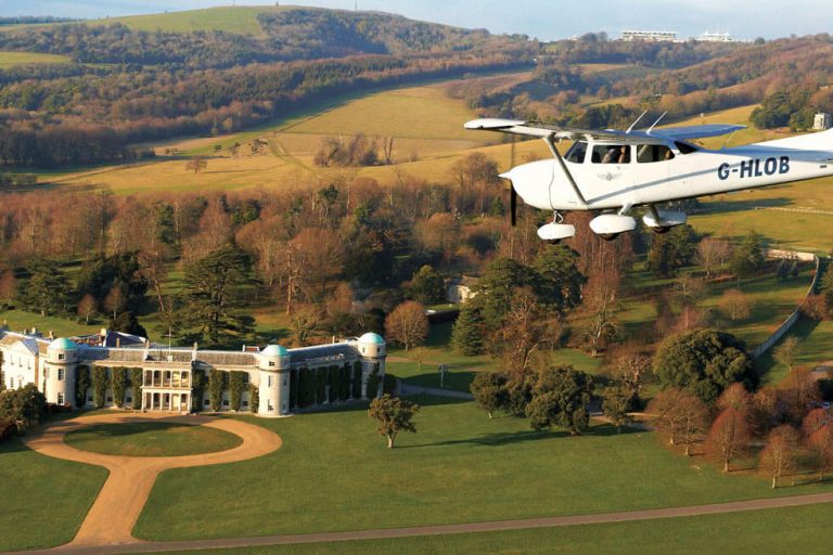 Photo looking down on Goodwood House