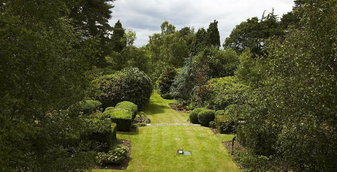 Photo of the gardens at Gorse Hill