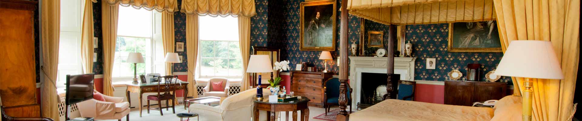 Hartwell House is stunning inside and out Image of one of Hartwell House's bedroom suite