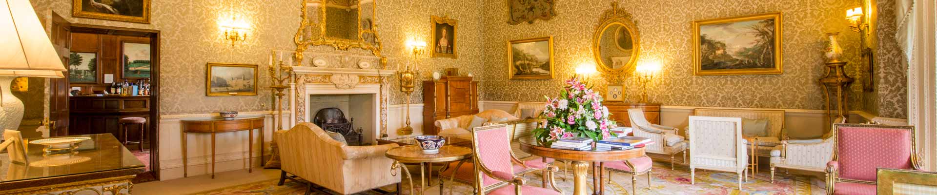 One of Hartwell House's reception rooms Image of one of Hartwell House's reception rooms