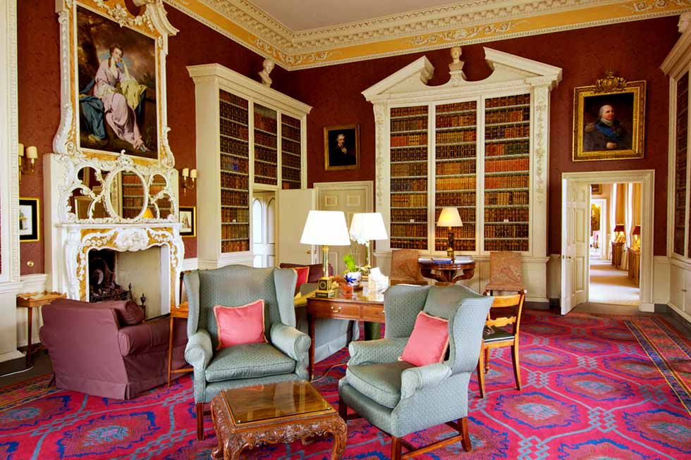 The Hartwell House library Image of the library at Hartwell House