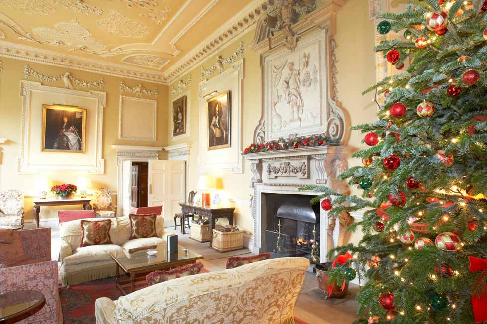 Christmas at Hartwell House Image of a Christmas tree in Hartwell House