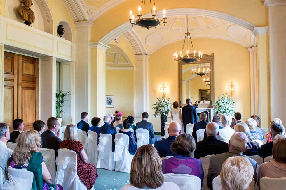 A wedding taking place at Hartwell House Image of a wedding taking place at Hartwell House
