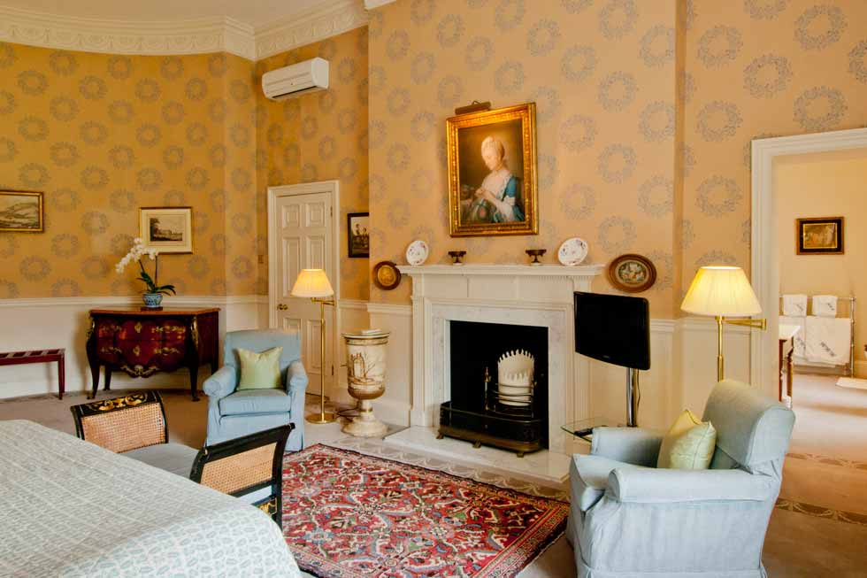 Every bedroom is unique Image of the bedroom at Hartwell House