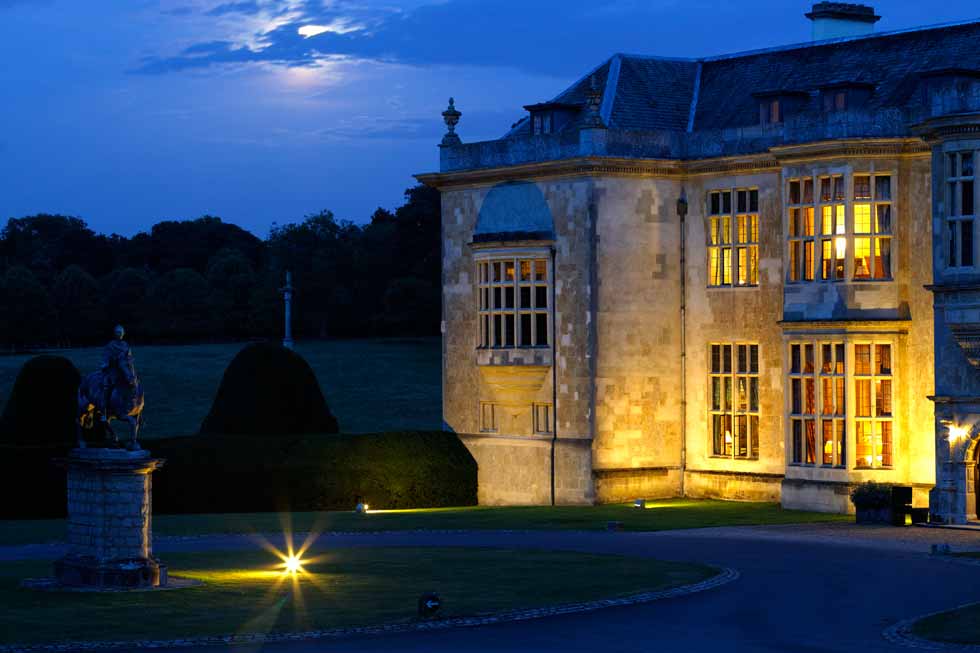 Hartwell House at night Image of Hartwell House at night