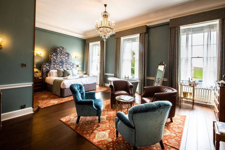 Photo of a bedroom suite at Hawkstone Hall