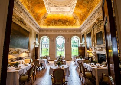 Photo of the dining room at Hawkstone Hall