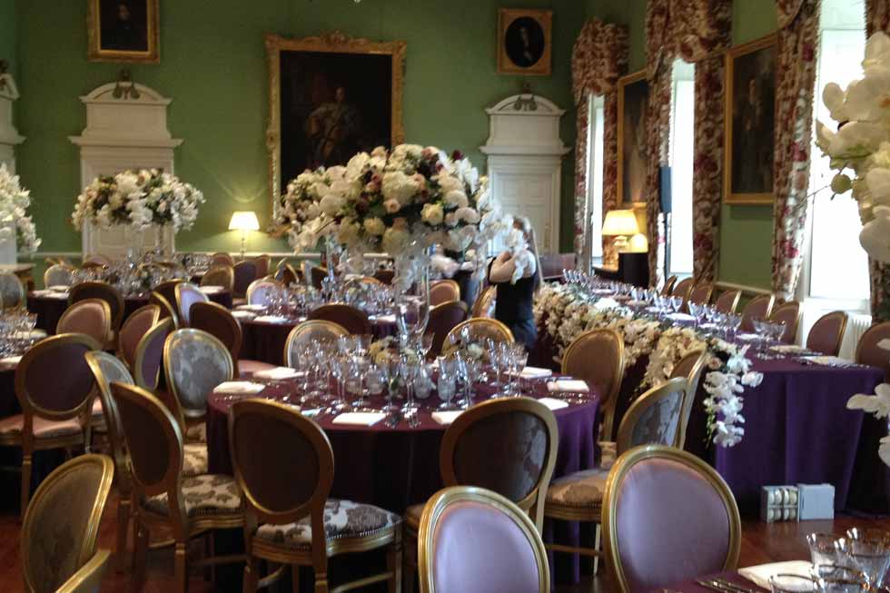 The Grand Salon at Kinross House dressed for an event Photo of the Grand Salon at Kinross House dressed for an event