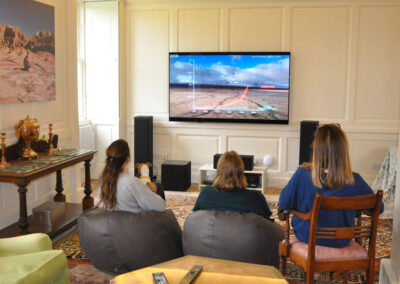 Photo of the cinema room at Kirtlington Park