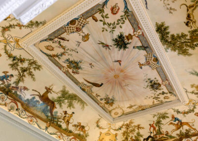 Photo of the Monkey Room ceiling at Kirtlington Park