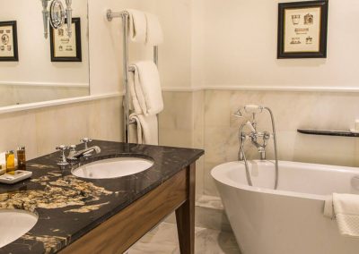 Photo of one of the bathrooms in a Grand Suite at Lucknam Park