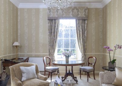 Photo of a lounge of one of the Grand Suites at Lucknam Park