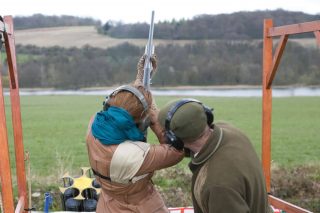 Photo of clay pigeon shooting at Luton Hoo