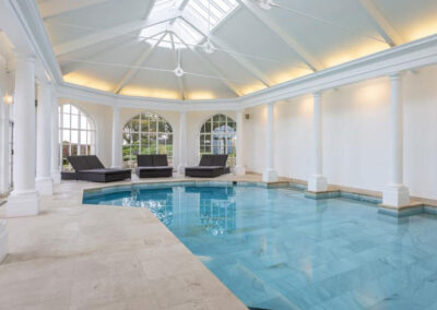 Photo of the indoor pool at Pennsylvania Castle Estate