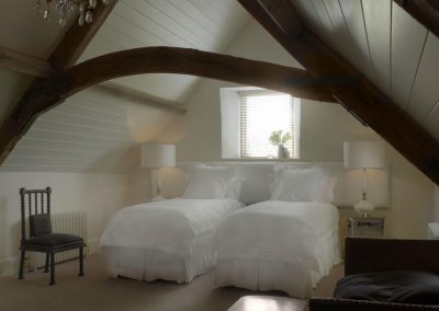 Photo of one of the bedrooms at Temple Guiting Barn