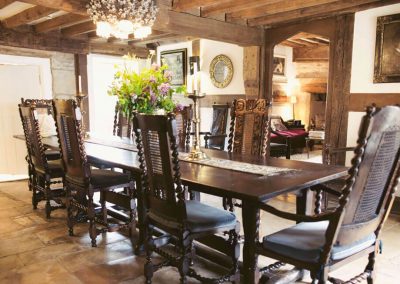 Photo of the dining room at Temple Guiting Estate