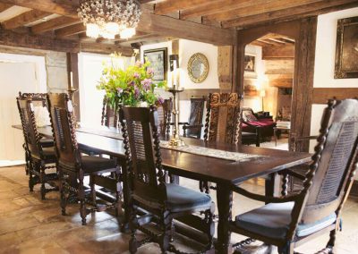 Photo of the dining room at Temple Guiting Manor