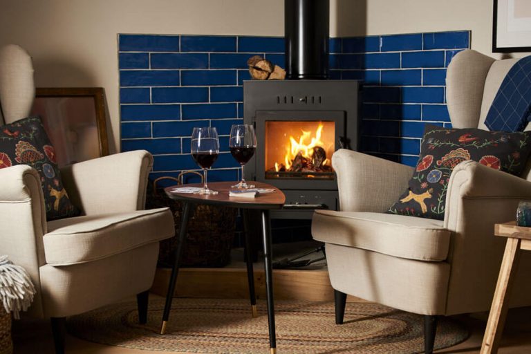 Photo of one of the fire places at The Fish Hotel