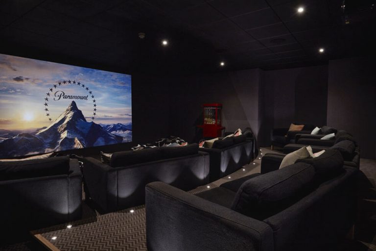Photo of the screening room cinema at The Fish Hotel