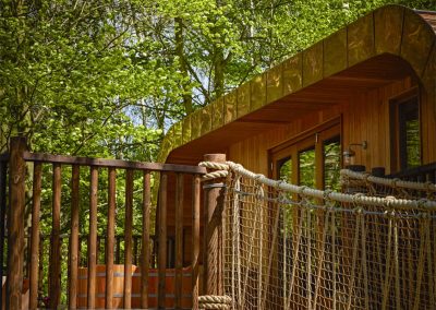 Photo of the entrance to the treehouses