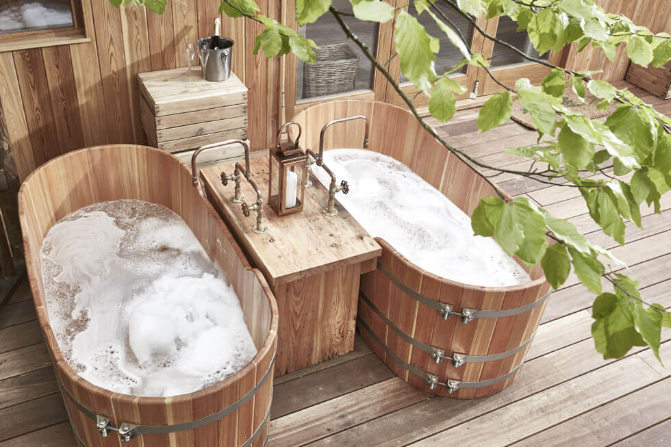 Photo of the bath in a Treehouse at The Fish Hotel