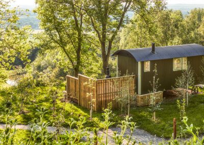 Photo of one of the tree houses at The Fish Hotel