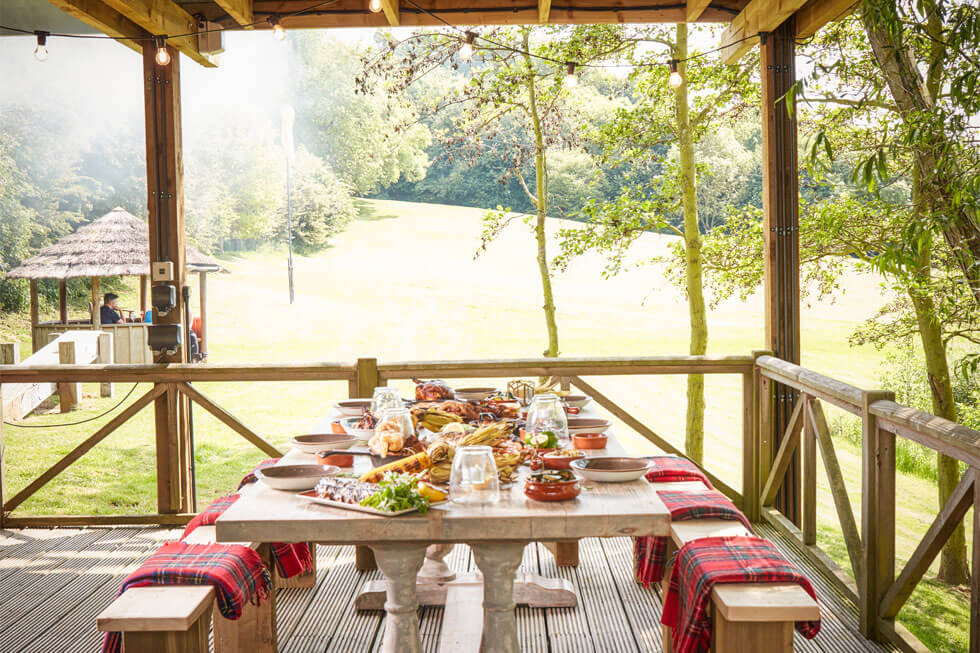 Photo of ourside dining at The Fish Hotel