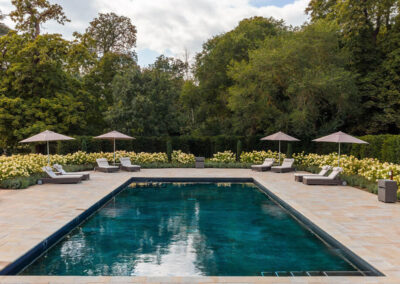 Photo of the outdoor pool at The Langley